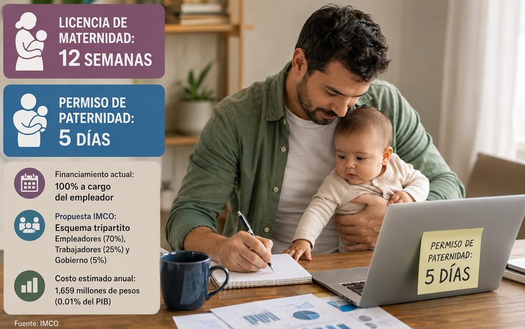 IMCO advierte que el permiso de paternidad en México es insuficiente y carece de medición